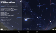 Stellarium ISS Chart