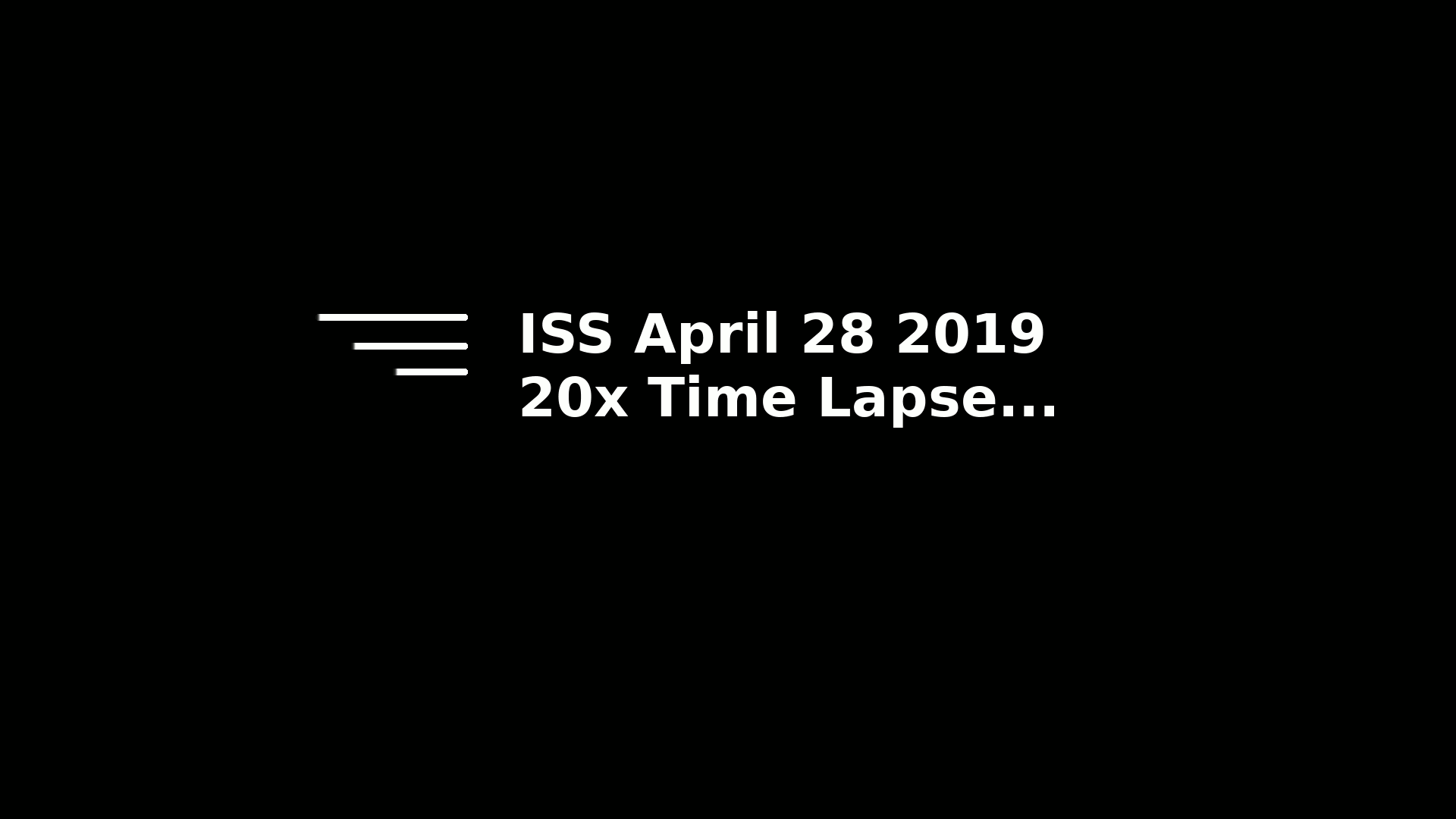 ISS Apr 28, 2019