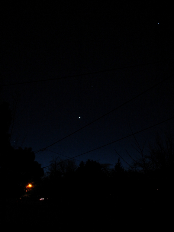 Mercury, Venus, Saturn December 2012