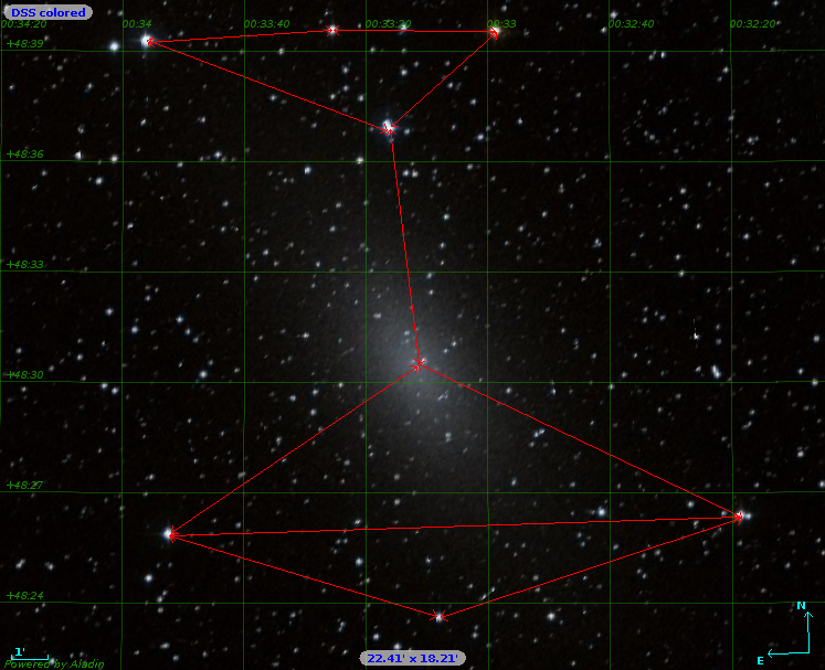 M74 Star Hopping